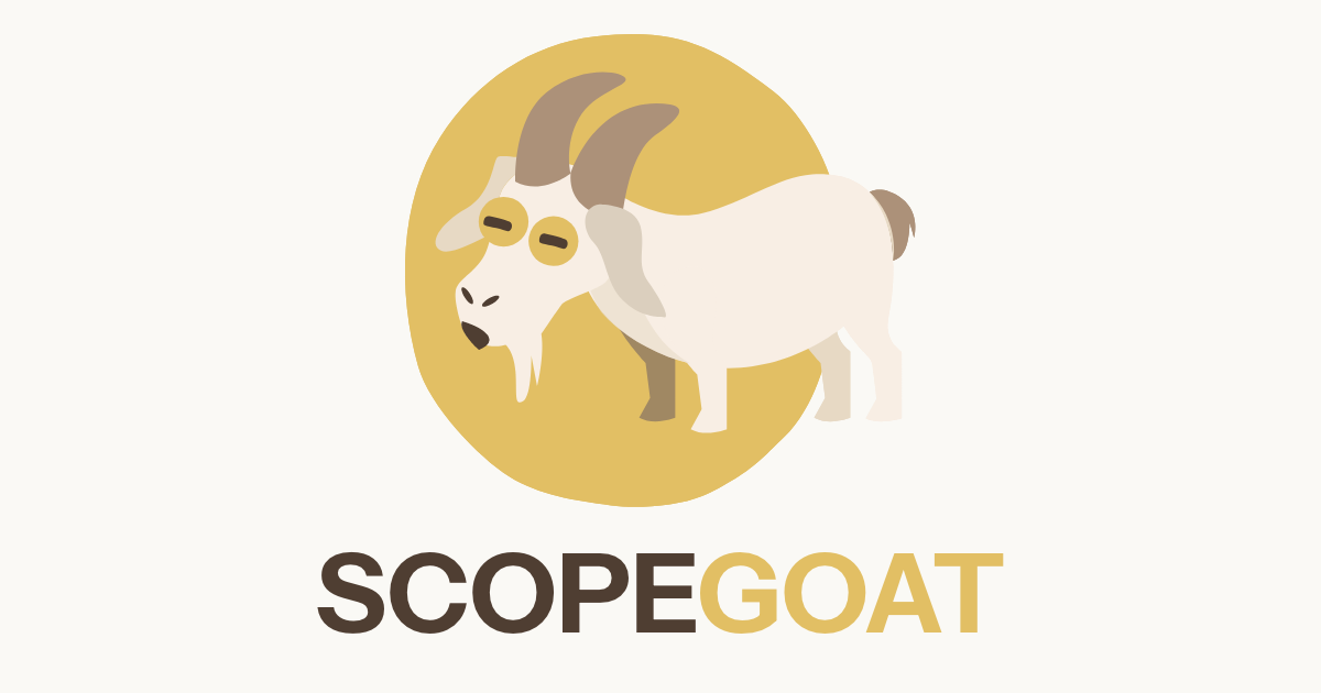 ScopeGoat logo featuring a goat